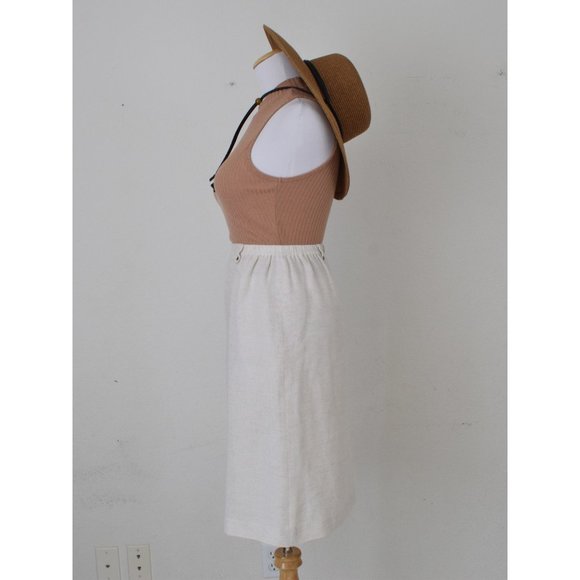 Vintage 90s Straight Lined Mesh Fabric Skirt | 22-24 waist - Picture 2 of 10